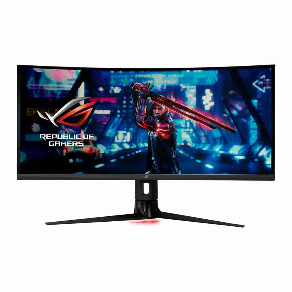 (image for) ASUS 34" UltraWide Quad HD 180Hz G-SYNC Compatible IPS HDR Curved Gaming Monitor